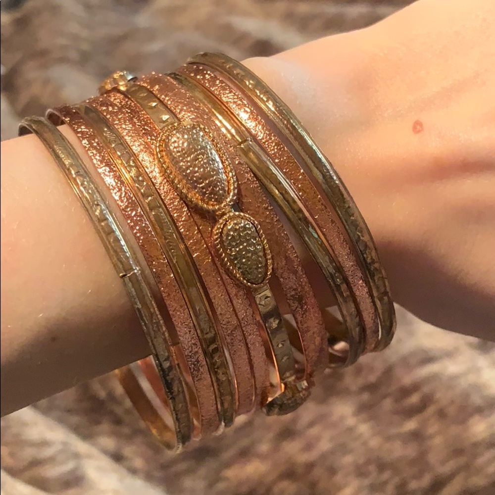 NWOT set of 10 bangle bracelets